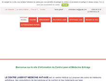 Tablet Screenshot of centre-medical-esthetique-martinique.fr
